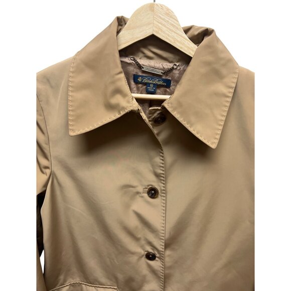 Brooks Brothers Tan Mid Length Trench Coat - Picture 3 of 9
